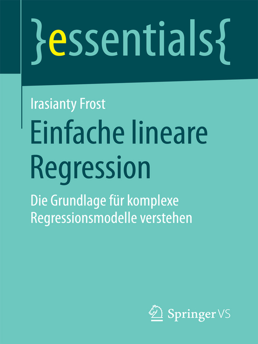 Title details for Einfache lineare Regression by Irasianty Frost - Available